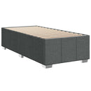 Sengeramme uden madras Mørkegrå 100x200 cm Stof
