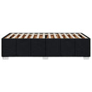 Sengeramme uden madras Sort 100x200 cm Stof