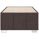 Sengeramme uden madras Mørkebrun 100x200 cm Stof