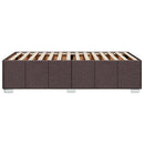 Sengeramme uden madras Mørkebrun 100x200 cm Stof