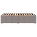 Sengeramme uden madras Taupe 100x200 cm Stof