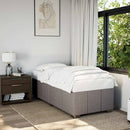 Sengeramme uden madras Taupe 100x200 cm Stof