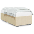 Sengeramme uden madras Creme 100x200 cm Stof