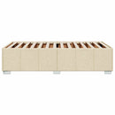 Sengeramme uden madras Creme 100x200 cm Stof