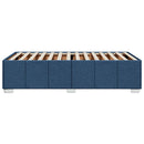 sengeramme uden madras 100x200 cm stof blå