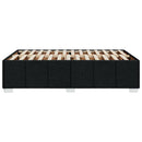 Sengeramme uden madras Sort 120x200 cm Stof