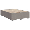 sengeramme uden madras 140x190 cm stof gråbrun