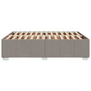 sengeramme uden madras 140x190 cm stof gråbrun