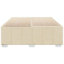 sengeramme uden madras 140x190 cm stof cremefarvet
