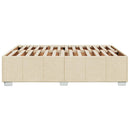 sengeramme uden madras 140x190 cm stof cremefarvet