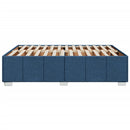 sengeramme uden madras 140x190 cm stof blå