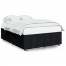 sengeramme uden madras 160x200 cm stof sort