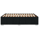 sengeramme uden madras 160x200 cm stof sort