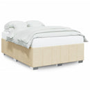 sengeramme uden madras 160x200 cm stof cremefarvet
