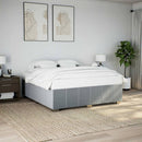 sengeramme uden madras 180x200 cm stof lysegrå