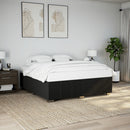 sengeramme uden madras 200x200 cm stof sort