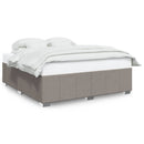 sengeramme uden madras 200x200 cm stof gråbrun