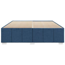 sengeramme uden madras 200x200 cm stof blå
