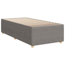 sengeramme uden madras 80x200 cm stof gråbrun