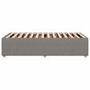 sengeramme uden madras 80x200 cm stof gråbrun