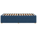 sengeramme uden madras 80x200 cm stof blå