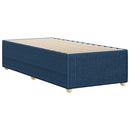 sengeramme uden madras 80x200 cm stof blå