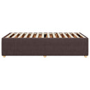 Sengeramme uden madras Mørkebrun 90x190 cm Stof