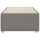 sengeramme uden madras 90x190 cm stof gråbrun