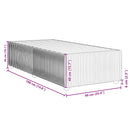 sengeramme uden madras 90x190 cm stof cremefarvet