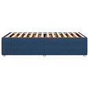sengeramme uden madras 90x190 cm stof blå