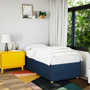 sengeramme uden madras 90x190 cm stof blå