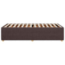 Sengeramme uden madras Mørkebrun 90x200 cm Stof