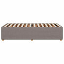 sengeramme uden madras 90x200 cm stof gråbrun