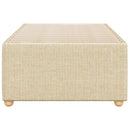 sengeramme uden madras 90x200 cm stof cremefarvet