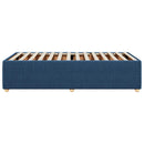 sengeramme uden madras 90x200 cm stof blå