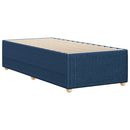 sengeramme uden madras 90x200 cm stof blå