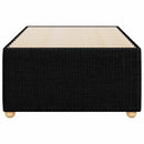 Sengeramme uden madras Sort 100x200 cm Stof
