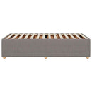 Sengeramme uden madras Taupe 100x200 cm Stof