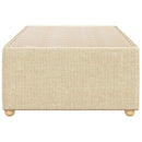 Sengeramme uden madras Creme 100x200 cm Stof