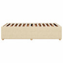 Sengeramme uden madras Creme 100x200 cm Stof