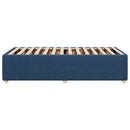 sengeramme uden madras 100x200 cm stof blå