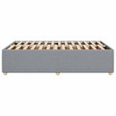 sengeramme uden madras 120x190 cm stof enkeltseng lysegrå