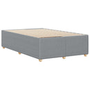 sengeramme uden madras 120x190 cm stof enkeltseng lysegrå