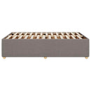 sengeramme uden madras 120x190 cm stof gråbrun