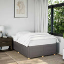 sengeramme uden madras 120x190 cm stof gråbrun