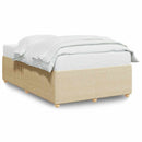 sengeramme uden madras 120x190 cm stof cremefarvet