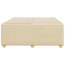 sengeramme uden madras 120x190 cm stof cremefarvet