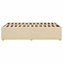 sengeramme uden madras 120x190 cm stof cremefarvet