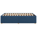 sengeramme uden madras 120x190 cm stof blå
