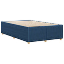 sengeramme uden madras 120x190 cm stof blå